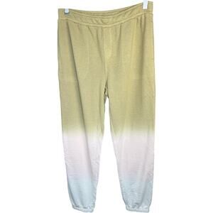 Susan Graver Weekend XS Lounge Pants Cotton Blend Ombré Joggers Elastic Waist